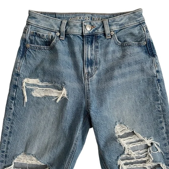 Ae Mom Jean Distressed Ripped Hi-Rise - Picture 4 of 17